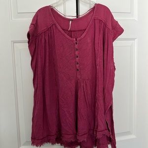 Free People Pink Top